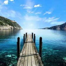 Схема вышивки «море»