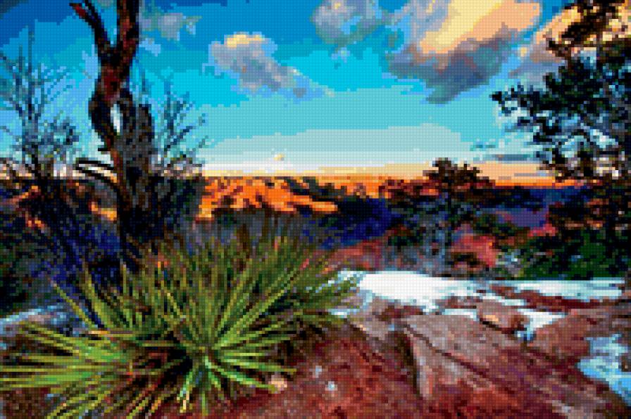 рассвет - рассвет в гранд каньоне, штат аризона, сша - предпросмотр