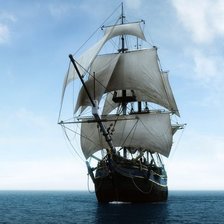 Схема вышивки «серия корабли»