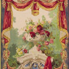 Схема вышивки «Ваза в саду»