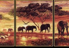 Схема вышивки «Триптих "Индия"»