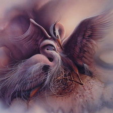 Схема вышивки «журавли ли богл»