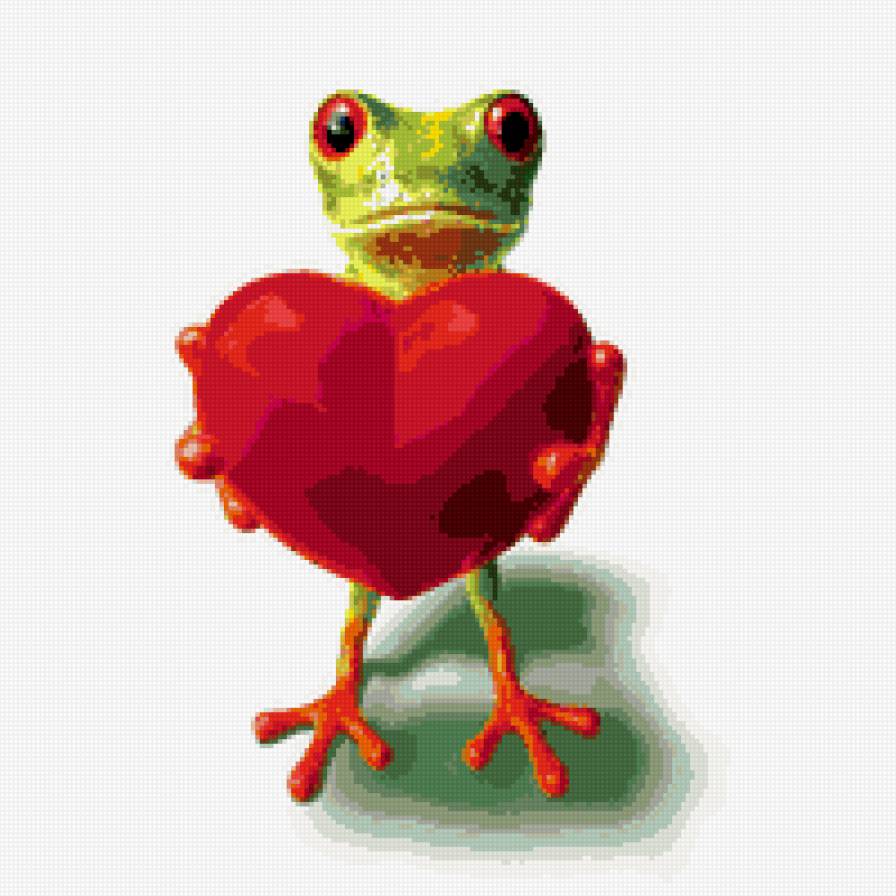 С любовью - лягушка, сердце, с любовью - предпросмотр