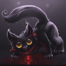 Схема вышивки «Черный кот»