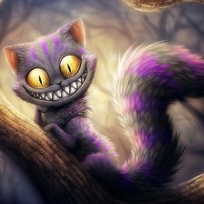 Схема вышивки «Чеширский кот»