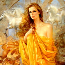 Схема вышивки «женский образ»