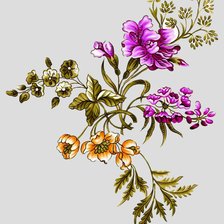 Схема вышивки «цветы»