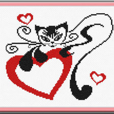Схема вышивки «валентинка»