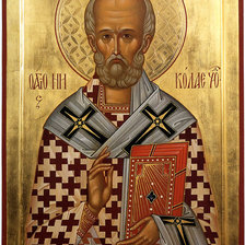 Схема вышивки «Икона Николай Чудотворец»