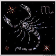 Схема вышивки «скорпион»