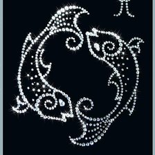 Схема вышивки «рыбы»