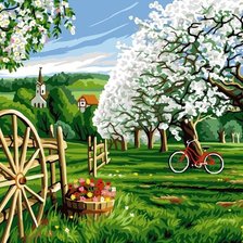 Схема вышивки «Весенний сад»