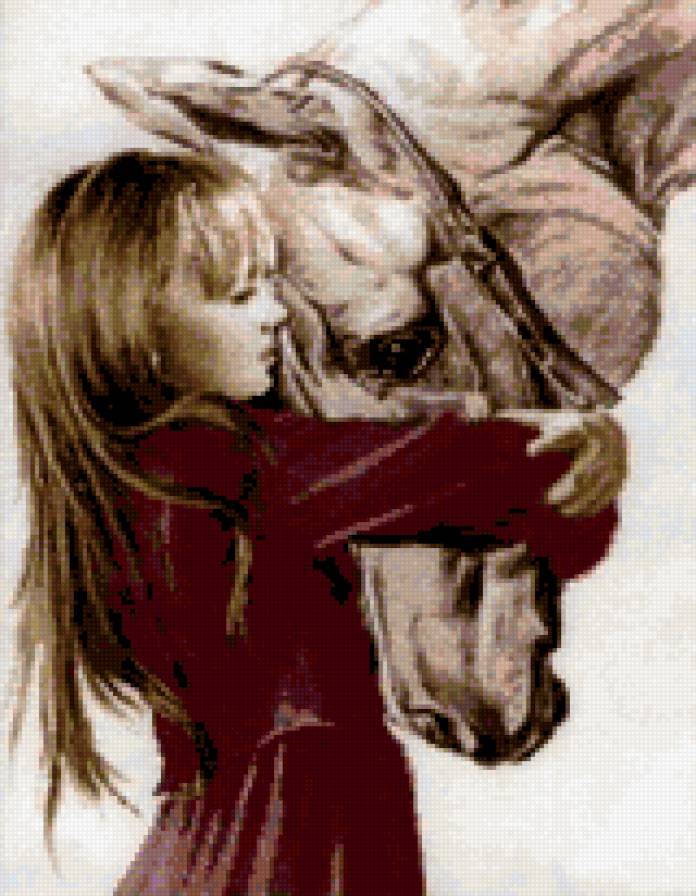 Девочка с лошадью - дети. лошади. животные - предпросмотр