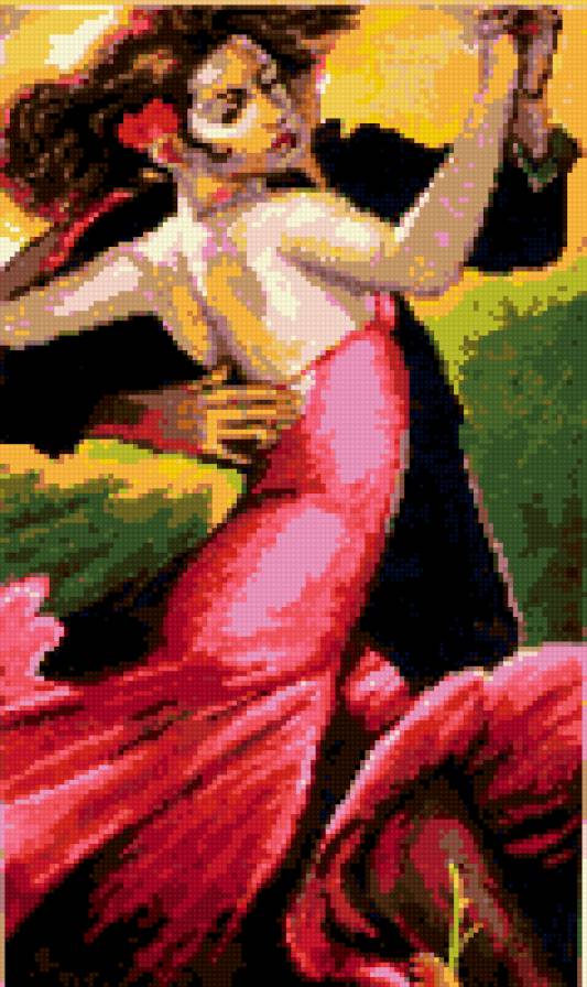 Танго - аргентина. танцы. мужчина и женщина. - предпросмотр