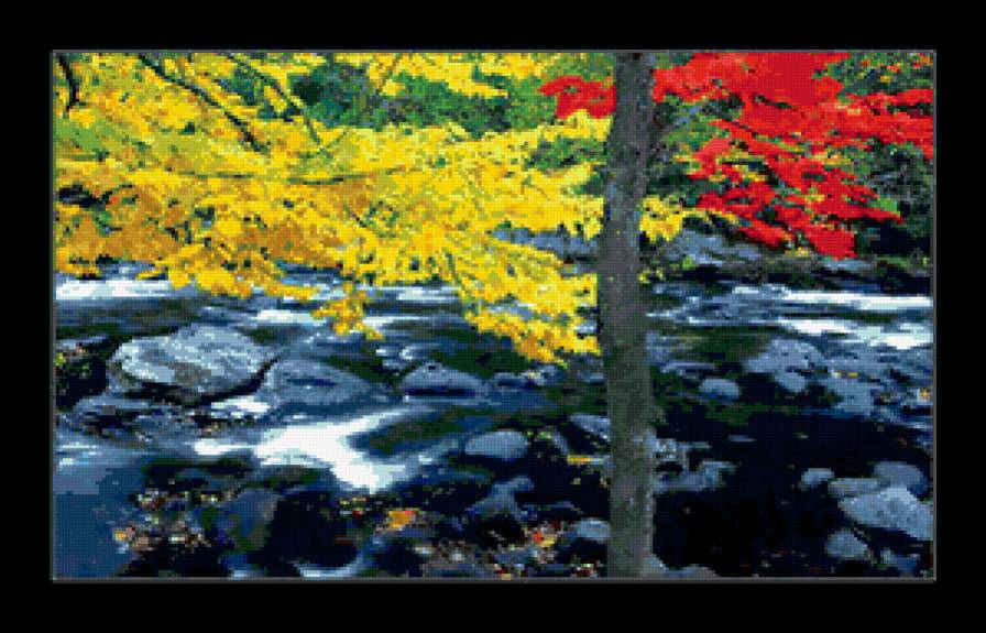 осень - ручей, осень - предпросмотр