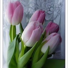 Схема вышивки «тюльпаны»