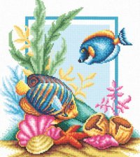 Схема вышивки «в синем море»