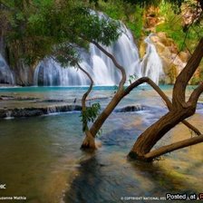 Схема вышивки «водопад с ручьем»