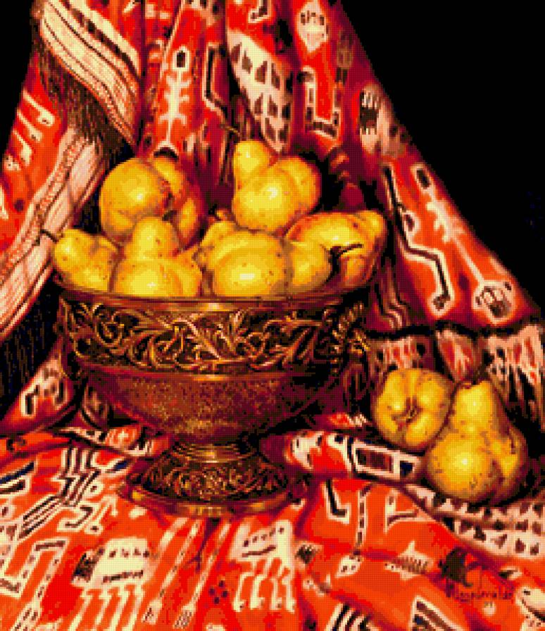 №298994 - груши, натюрморт, картина - предпросмотр