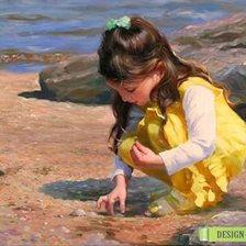 Схема вышивки «Девочка»