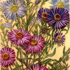 Схема вышивки «полевые цветы»