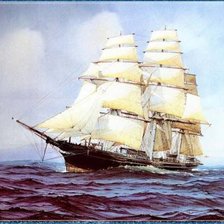 Схема вышивки «серия корабли»