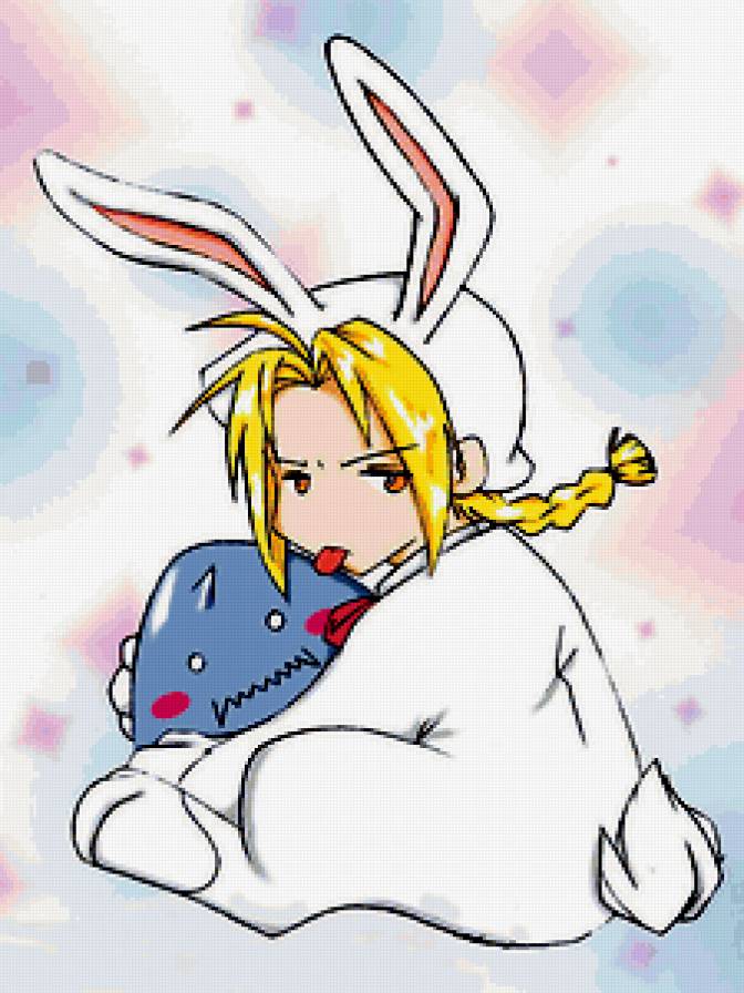Эдвард Элрик - кролик ^^ - аниме, манга, fullmetal alchemis, стальной алхимик, эдвард элрик - предпросмотр