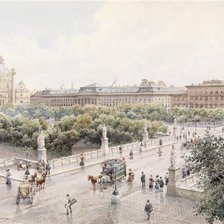 Схема вышивки «городской пейзаж»