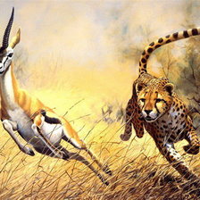 Схема вышивки «охота»