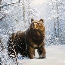 Схема вышивки «зима»