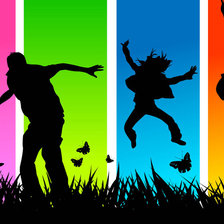 Танцующие люди