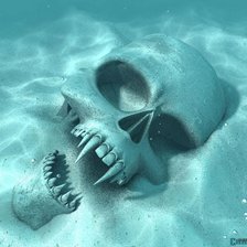 Схема вышивки «череп»