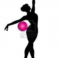 Схема вышивки «гимнастка»