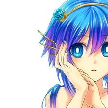 Схема вышивки «аниме милашка»