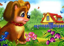 Схема вышивки «щенок»