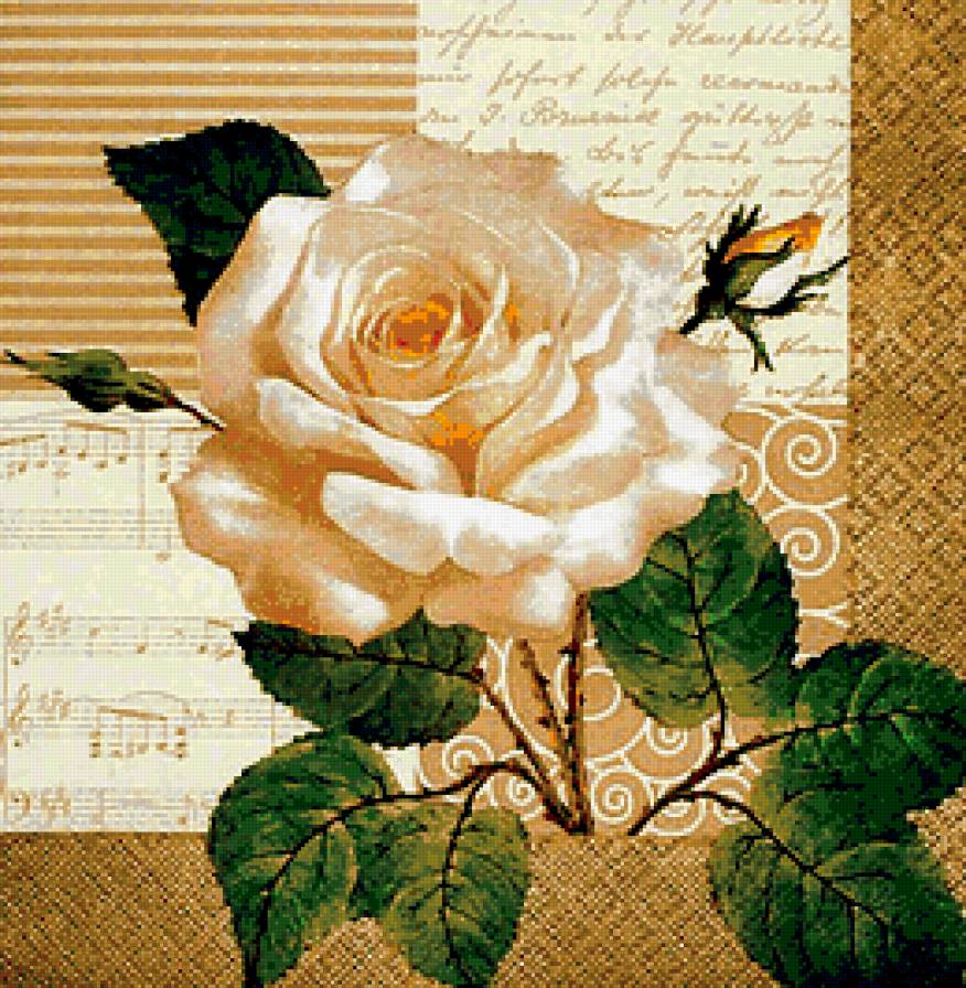 Винтажная роза - розы - предпросмотр