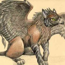 Схема вышивки «грифон»