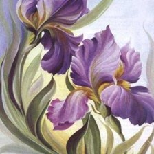 Схема вышивки «Ирисы»