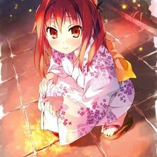 Схема вышивки «аниме милашка»