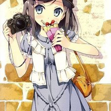 Схема вышивки «аниме милашка»