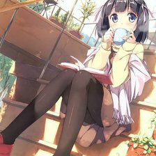 Схема вышивки «аниме милашка»