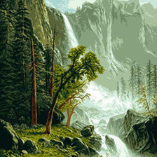 Схема вышивки «водопад»