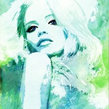 Схема вышивки «Бирюзовая дева»