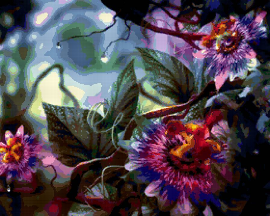 волшебные цветы - фантастика, цветы - предпросмотр