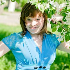 Схема вышивки «Девушка»