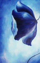 Схема вышивки «Триптих Синие цветы (часть 1)»