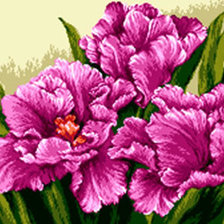 Схема вышивки «тюльпан»