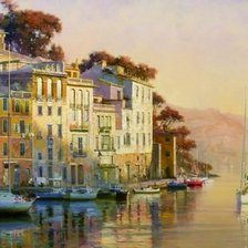 Схема вышивки «вид на море»