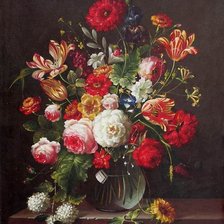 Схема вышивки «цветы»