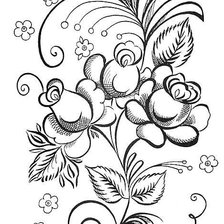 Схема вышивки «монохром»